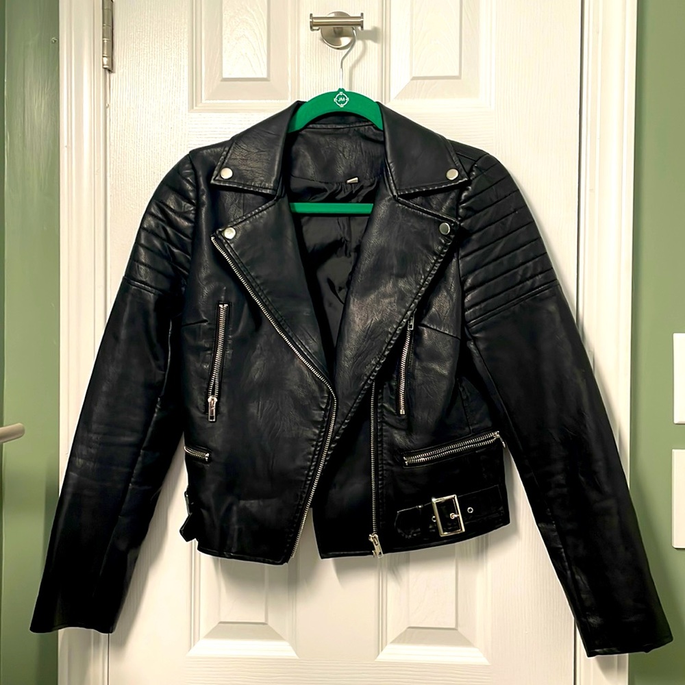 Off-brand biker jacket.  Small, good condition.
